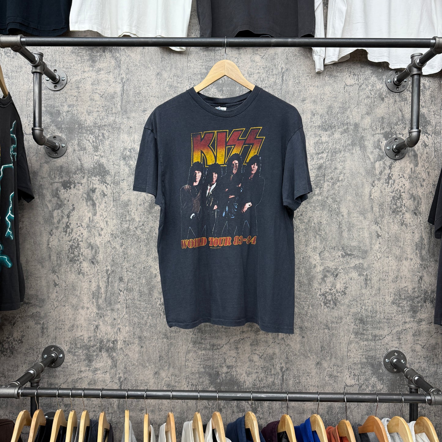 Kiss 1983 World Tour Tee Black SZ L