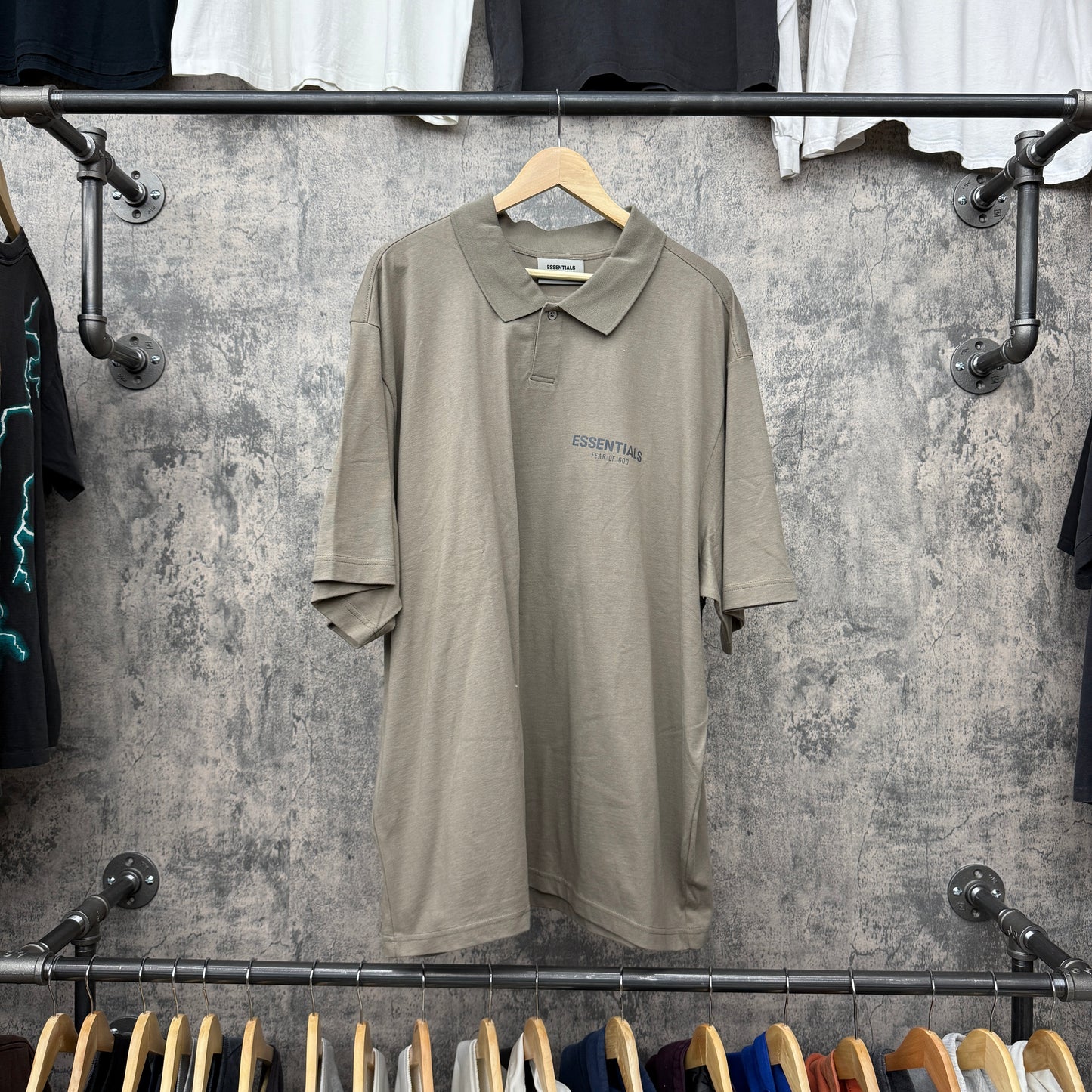 Fear of God Umber Brown Polo  SZ XXL