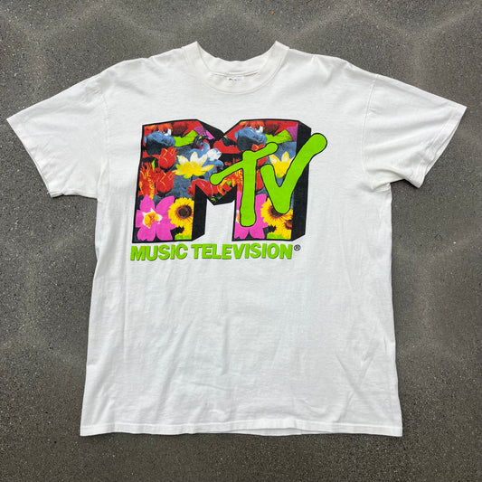 MTV Flower Print Promo Rare SZ XL