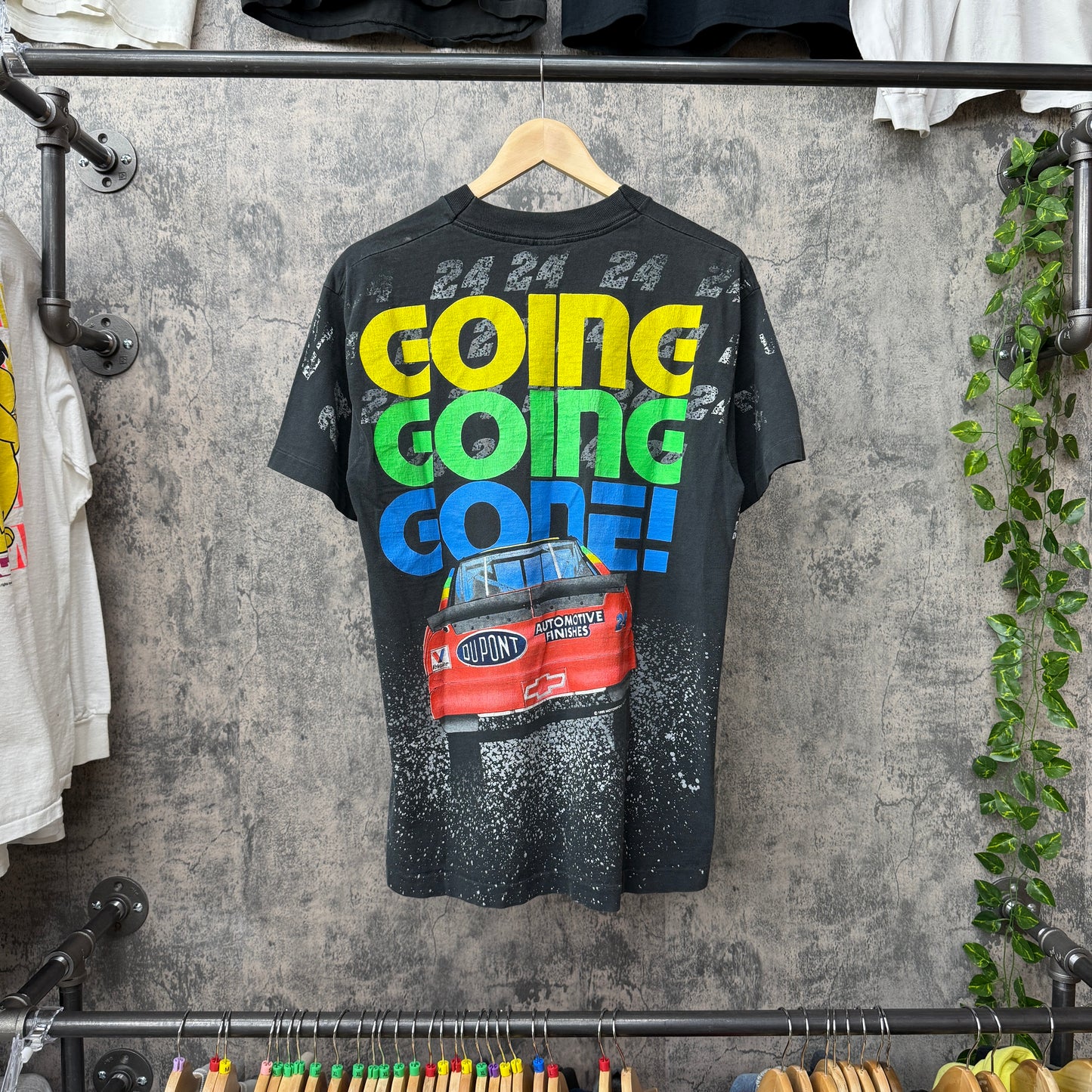 1995 Jeff Gordon AOP Going Going Gone Tee SZ L