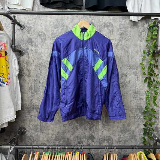 80s/90s Adidas Purple/Green Windbreaker SZ S/M