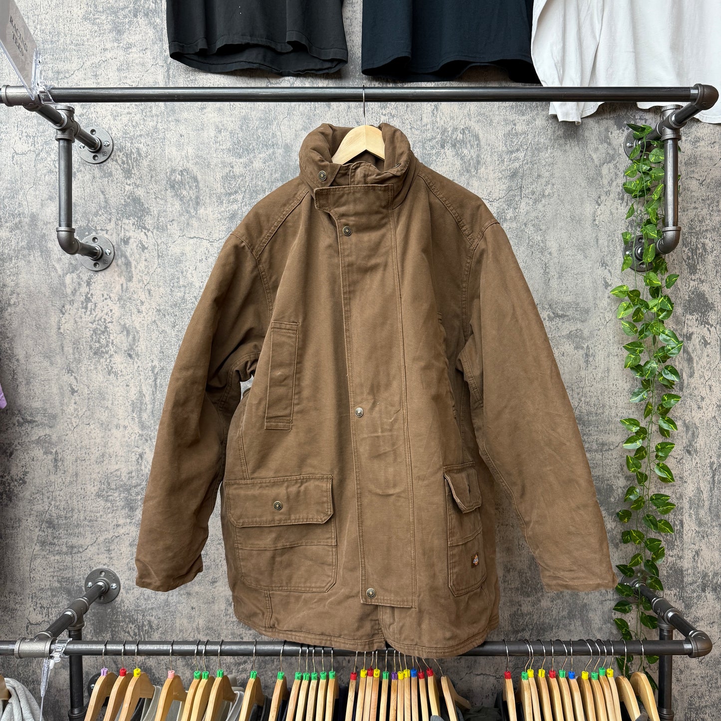 Dickies Heavy Duty Jacket Dark Tan SZ 2XL