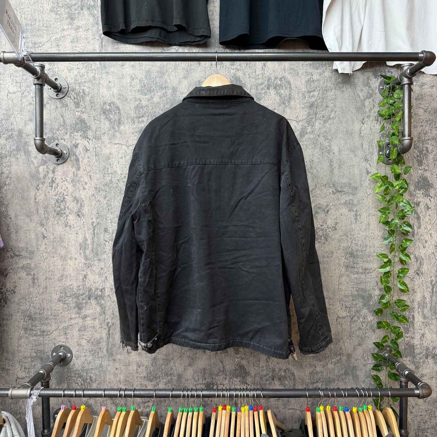 Malboro Classic Faded Black Denim Jacket SZ XXL