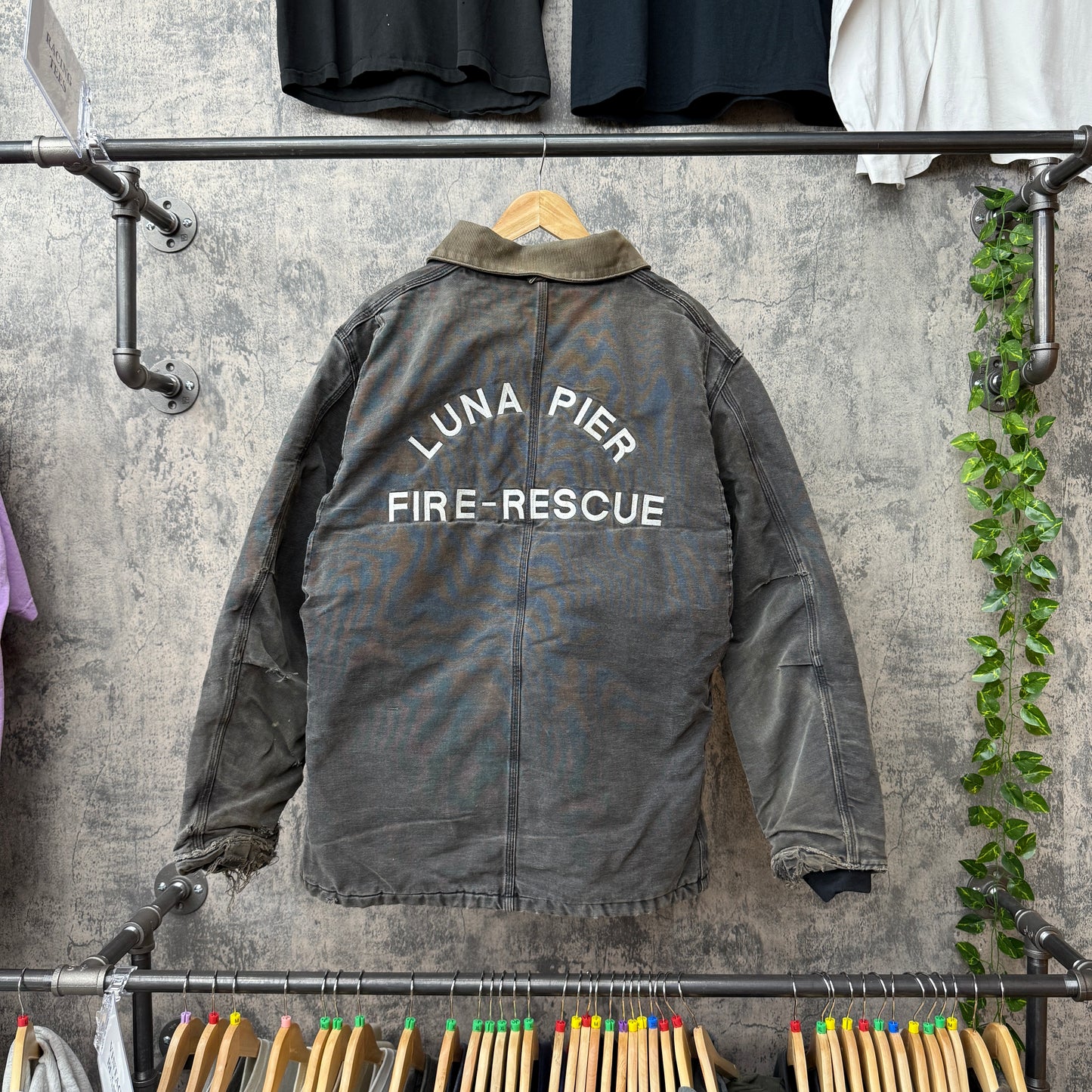 Carhartt Faded Black Cord "Jim" Jacket SZ 2XL