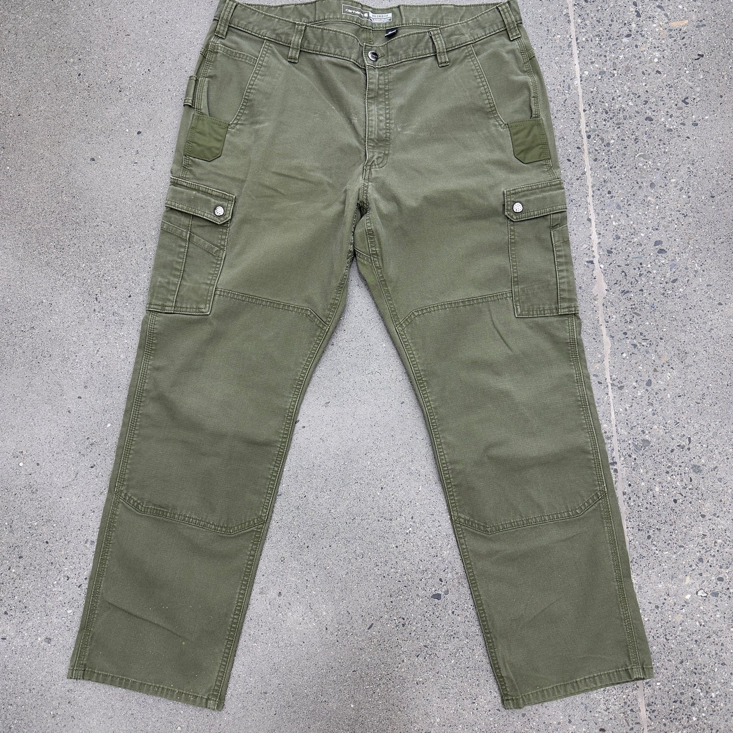 Carhartt Olive Green Double Knee SZ 40x32