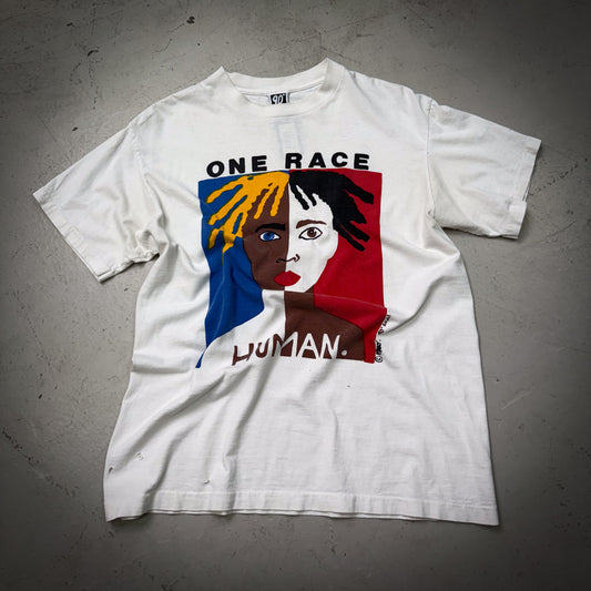 1990 One Race Human Tee (Size Large)