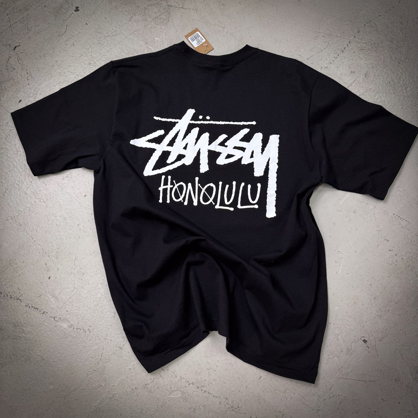 Stussy Honolulu Black Tee (Size Large) - NEW
