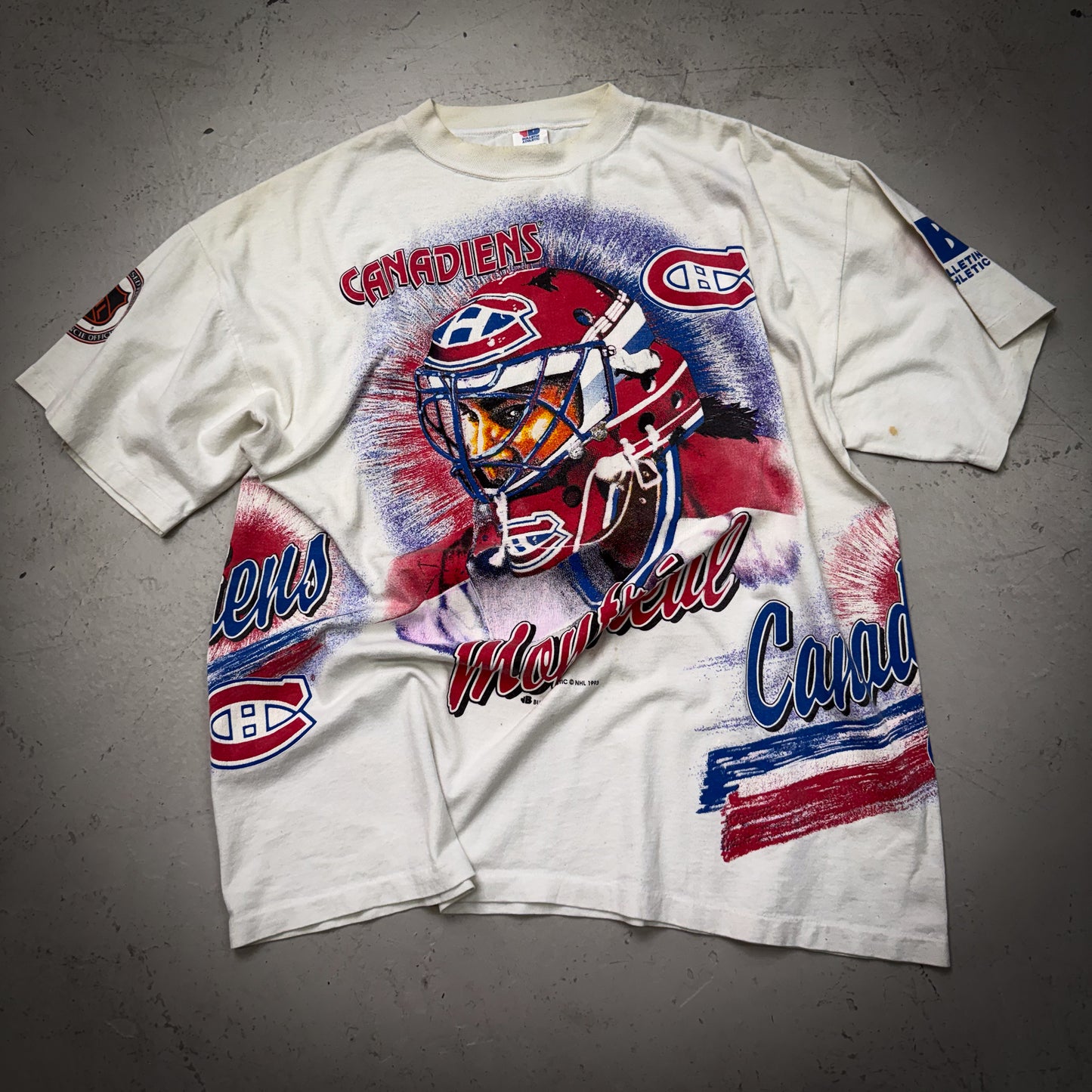 1993 Montreal Canadiens Patrick Roy NHL Tee (Size XL)