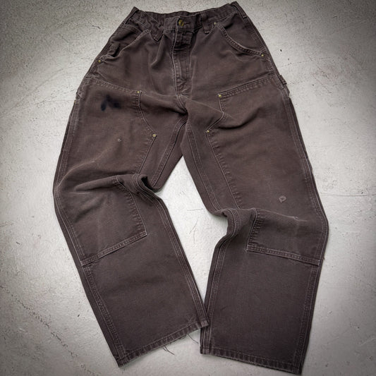 Vintage Carhartt Chocolate Double Knee Pant (Size 33x30)