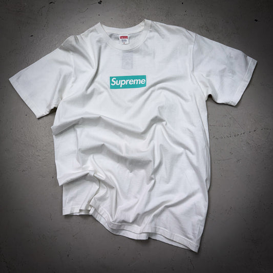 Supreme Tiffany Co Box Logo Tee (Size Medium)