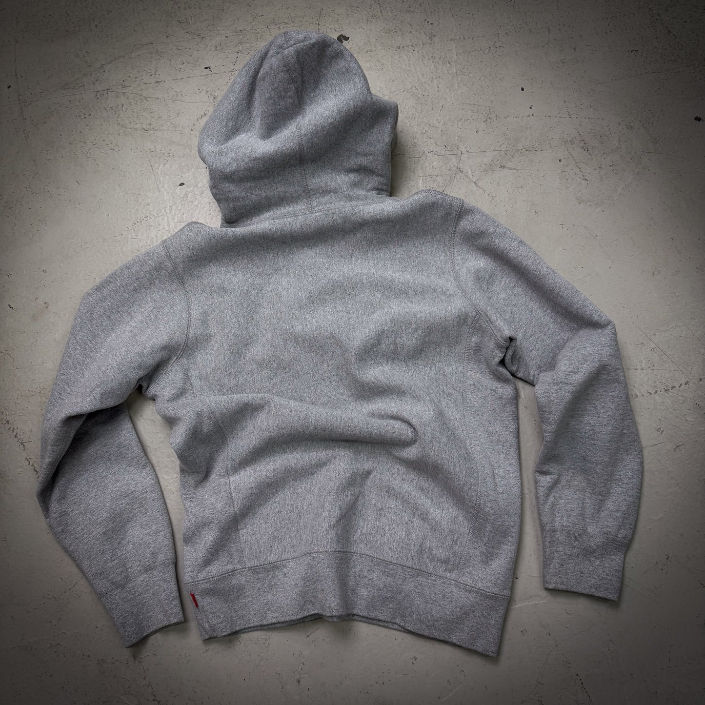 Supreme Box Logo Hoodie Grey/Red FW16 (Size Medium)