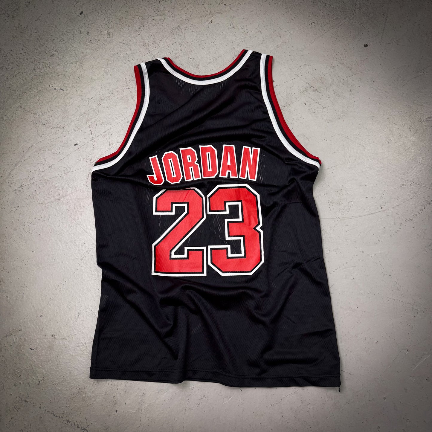 90s Michael Jordan Champion Alternate Black Jersey (Size 48)