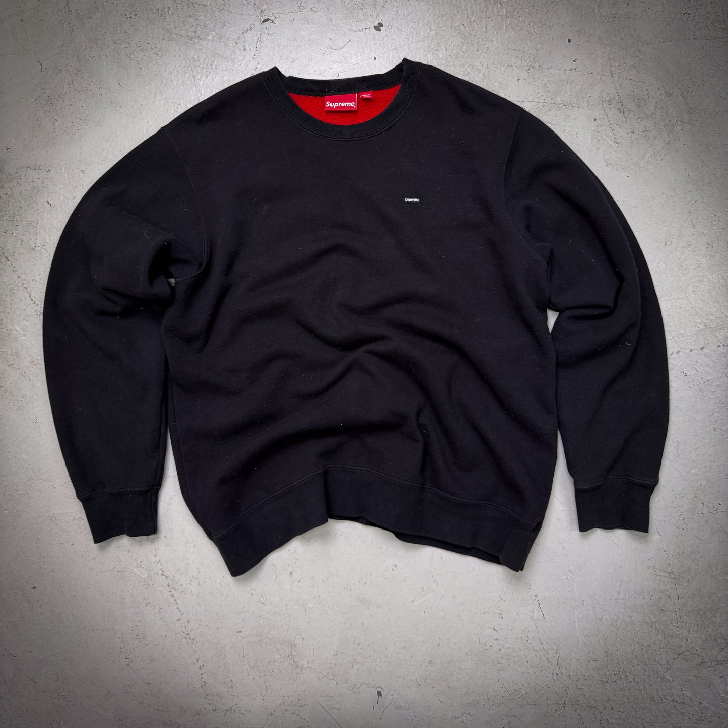 Supreme Mini Box Logo Black Crewneck (Size XL)