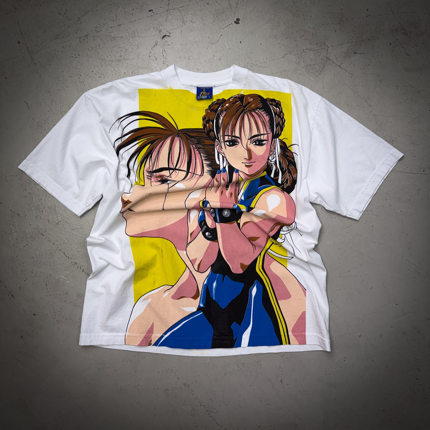 Chun-Li Vintage Rush AOP Tee (Size Large) - NEW