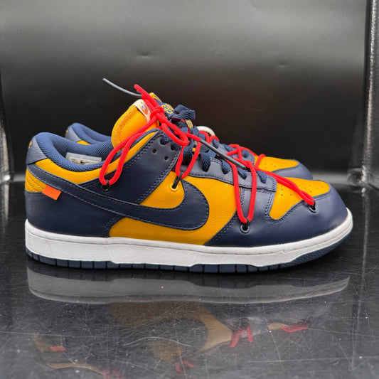 PRE-OWNED Nike Off White Dunk Michigan SZ 12