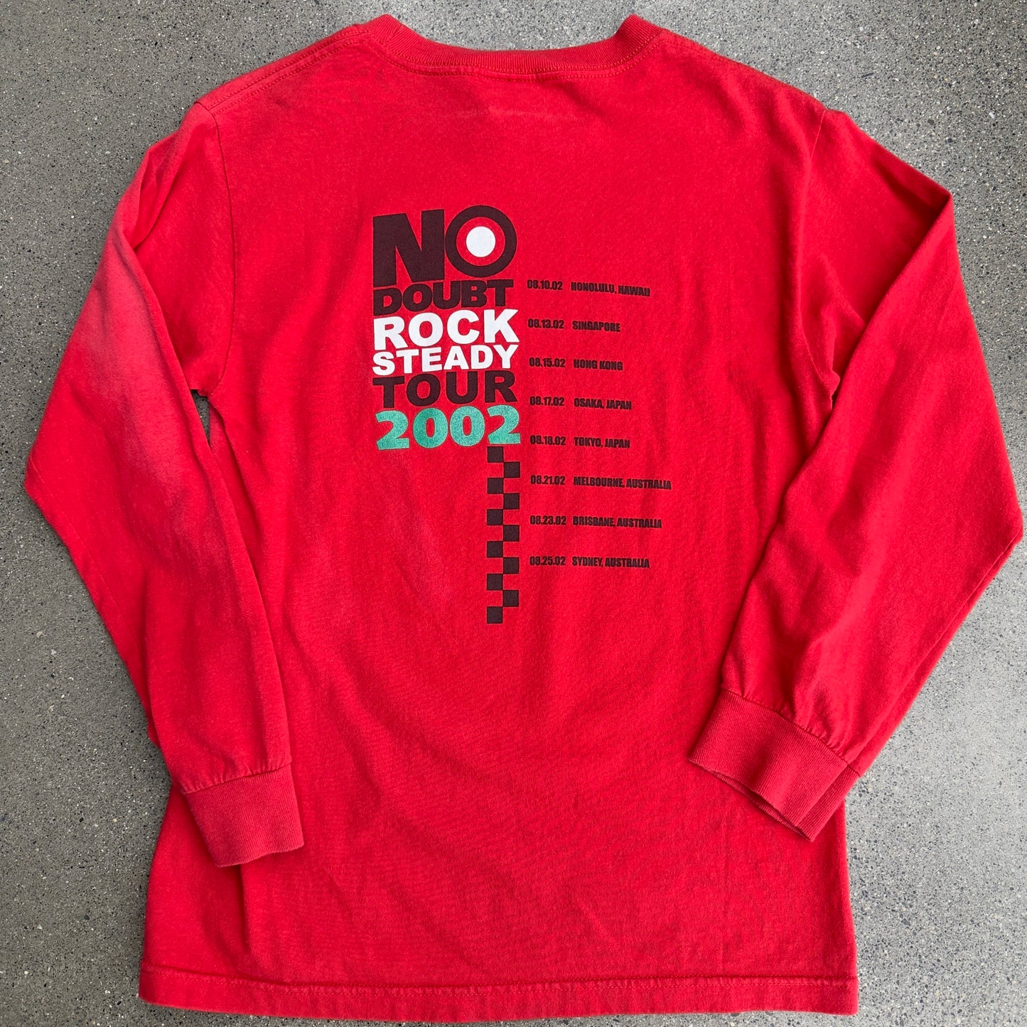 2002 No Doubt Tour L/S Red SZ S