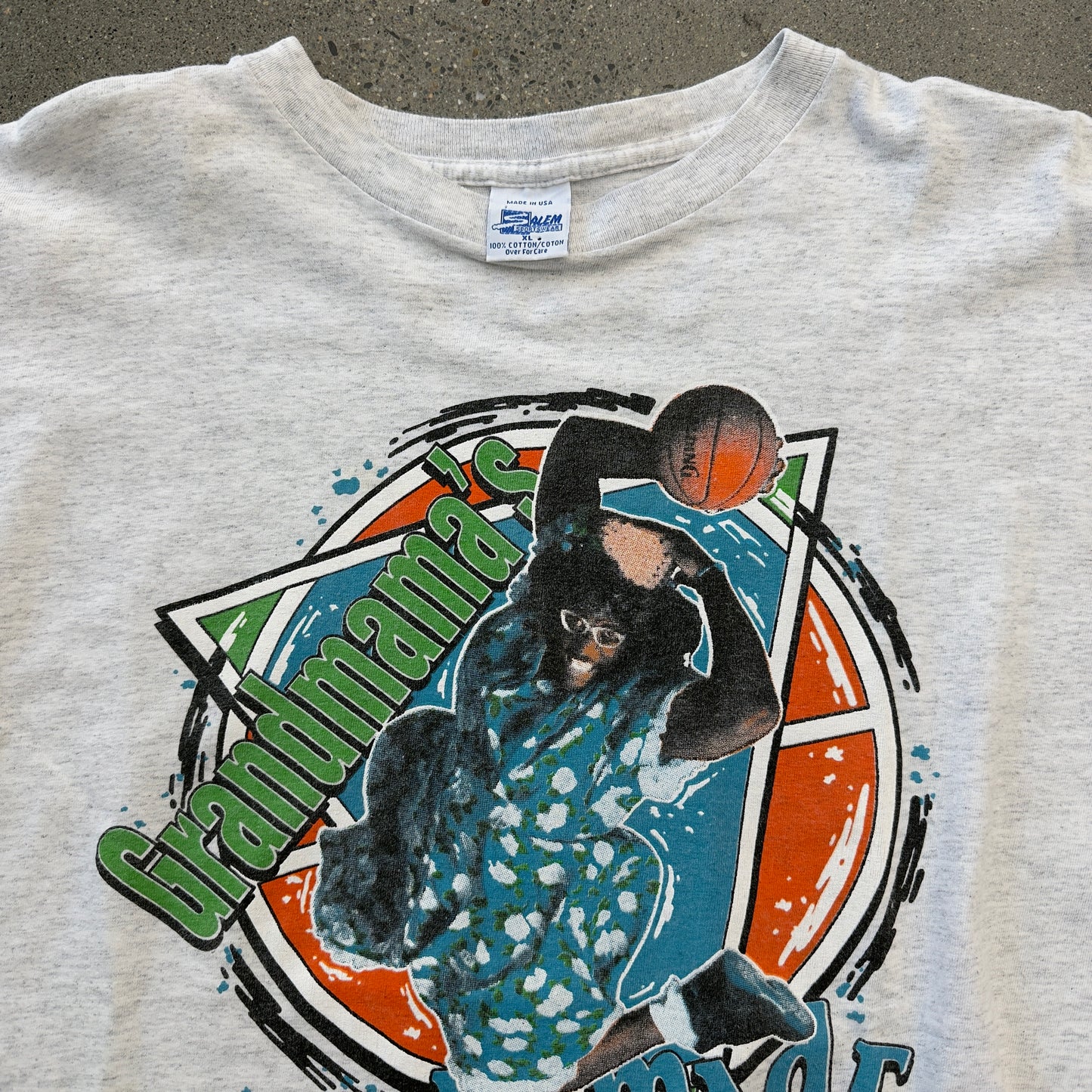 90s Larry Johnson Grandmama Homage Jam Converse Tee SZ XL