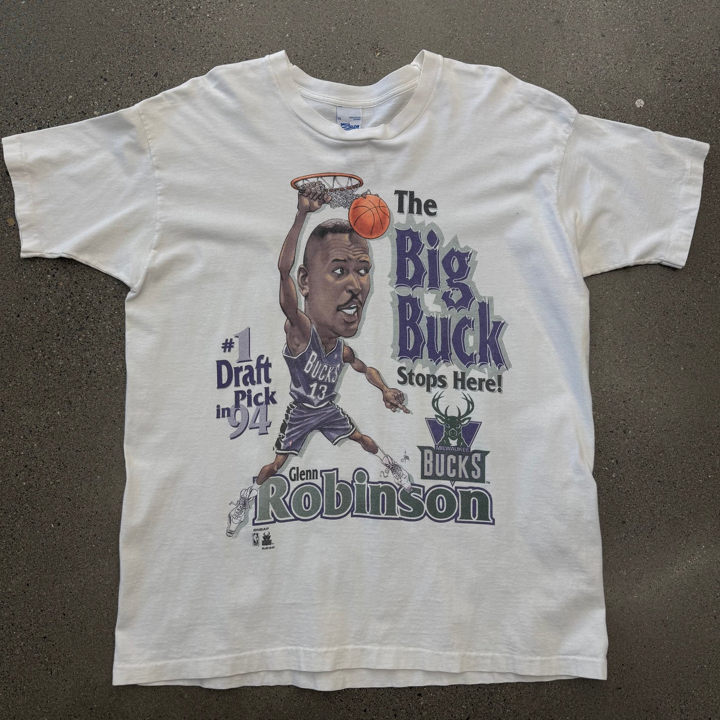 1994 Glenn Robinson First Overall Pick Rookie Tee SZ XL