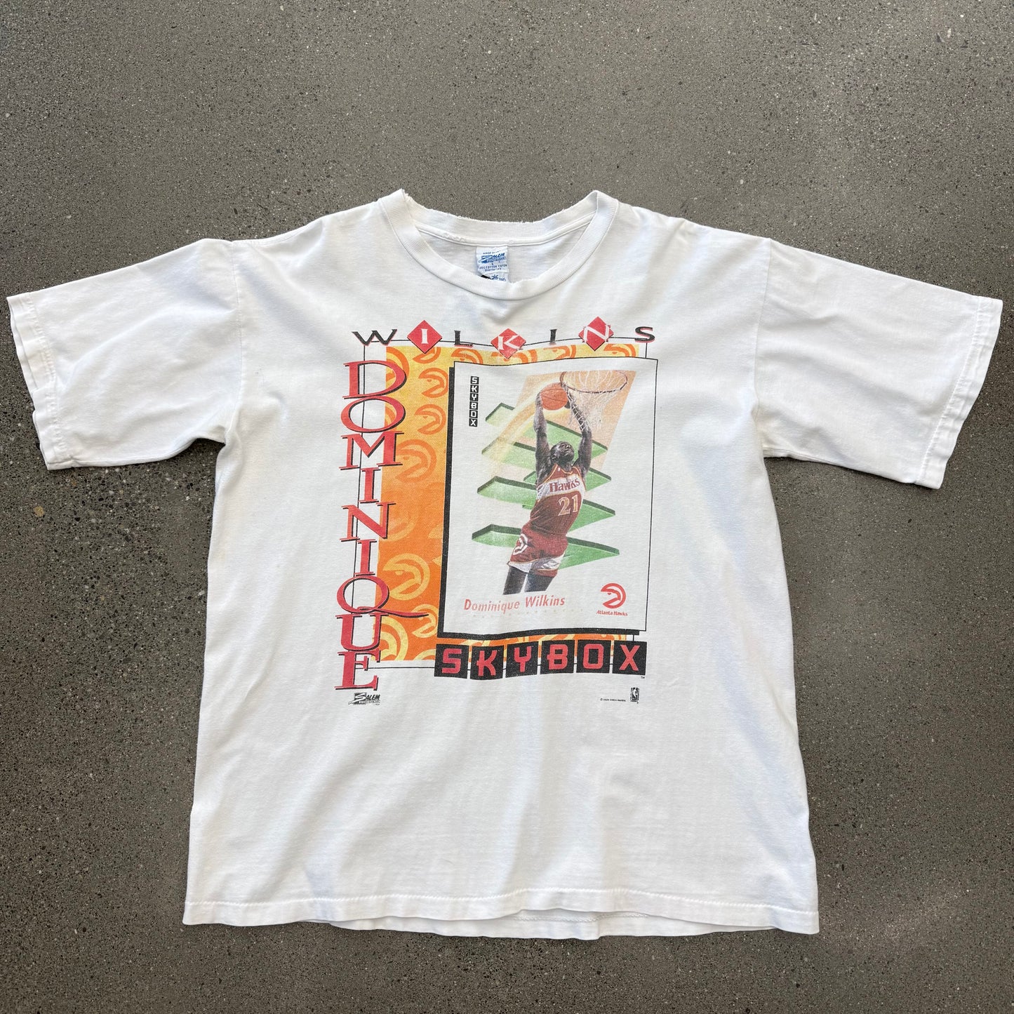1991 Dominique Wilkins Skybox Tee SZ Large