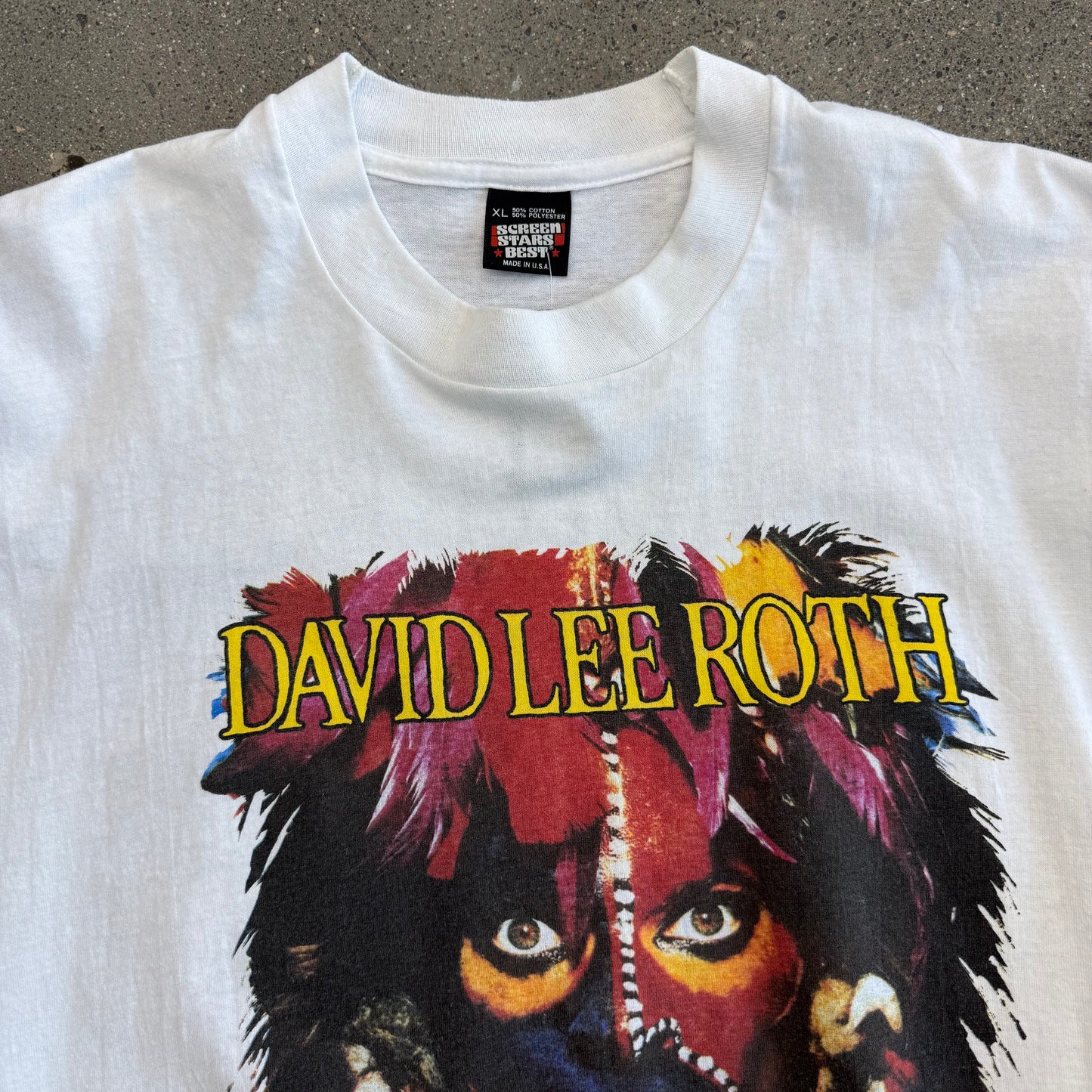1986 David Lee Roth World Tour Tee SZ XL