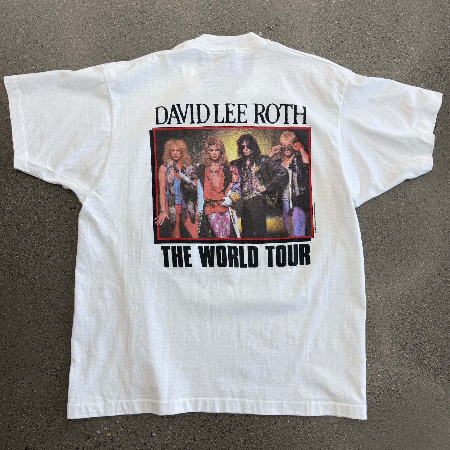 1986 David Lee Roth World Tour Tee SZ XL