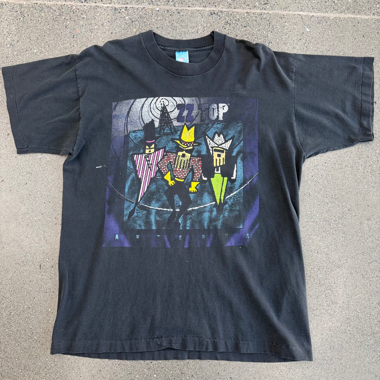 ZZ Top Antenna 90s Tour Tee SZ XL