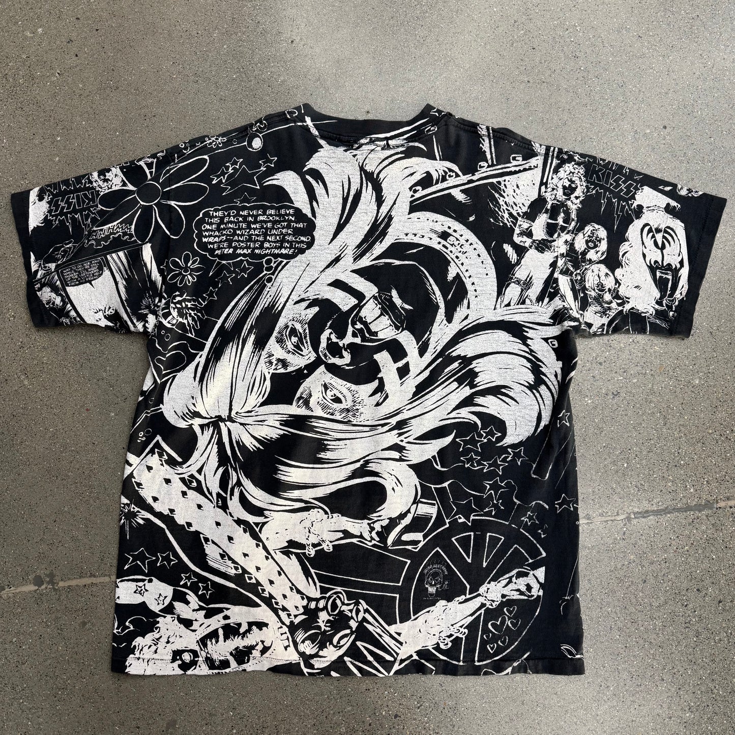 Vintage Kiss AOP Tee SZ XL