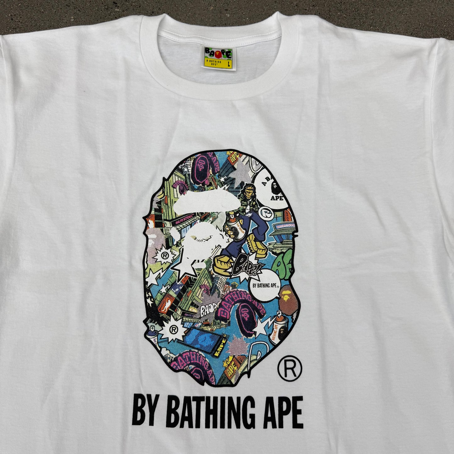 Bape Comic Tee White