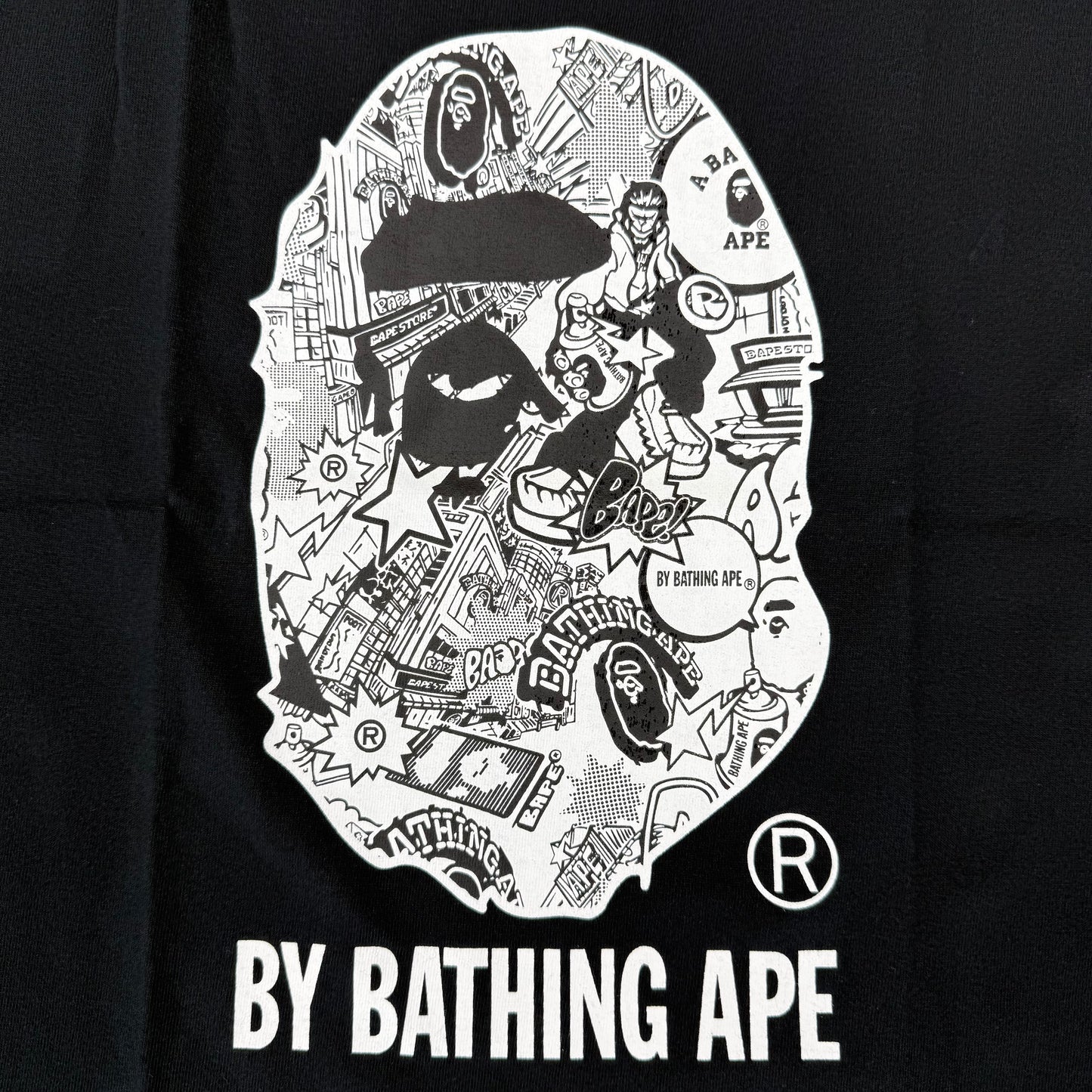 Bape Comic Tee Black