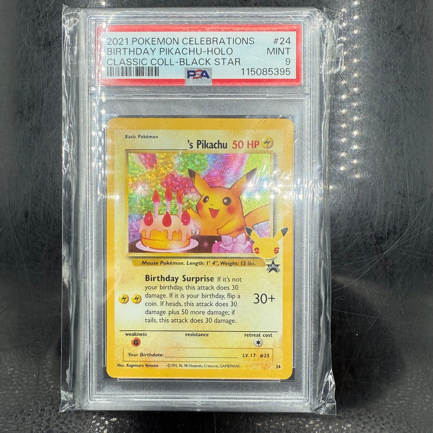 Celebrations Birthday Pikachu PSA 9