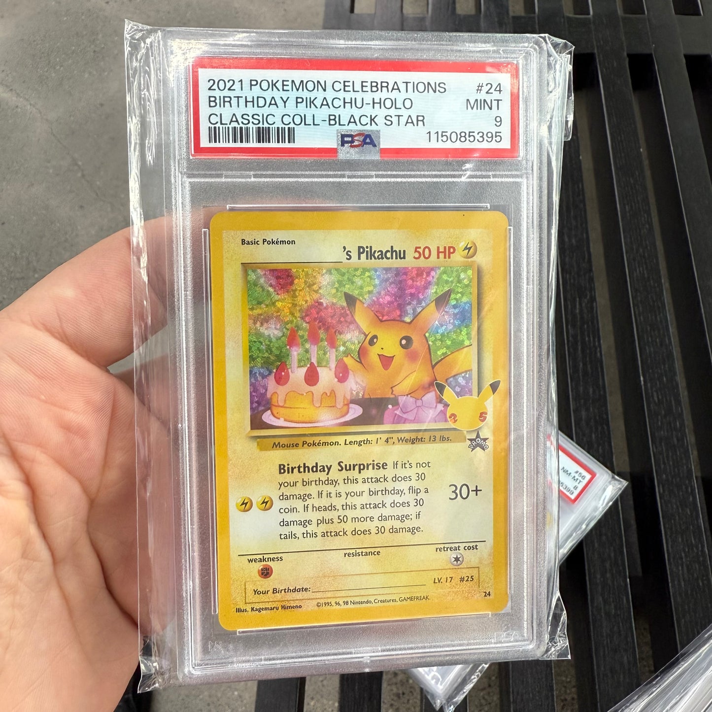 Celebrations Birthday Pikachu PSA 9
