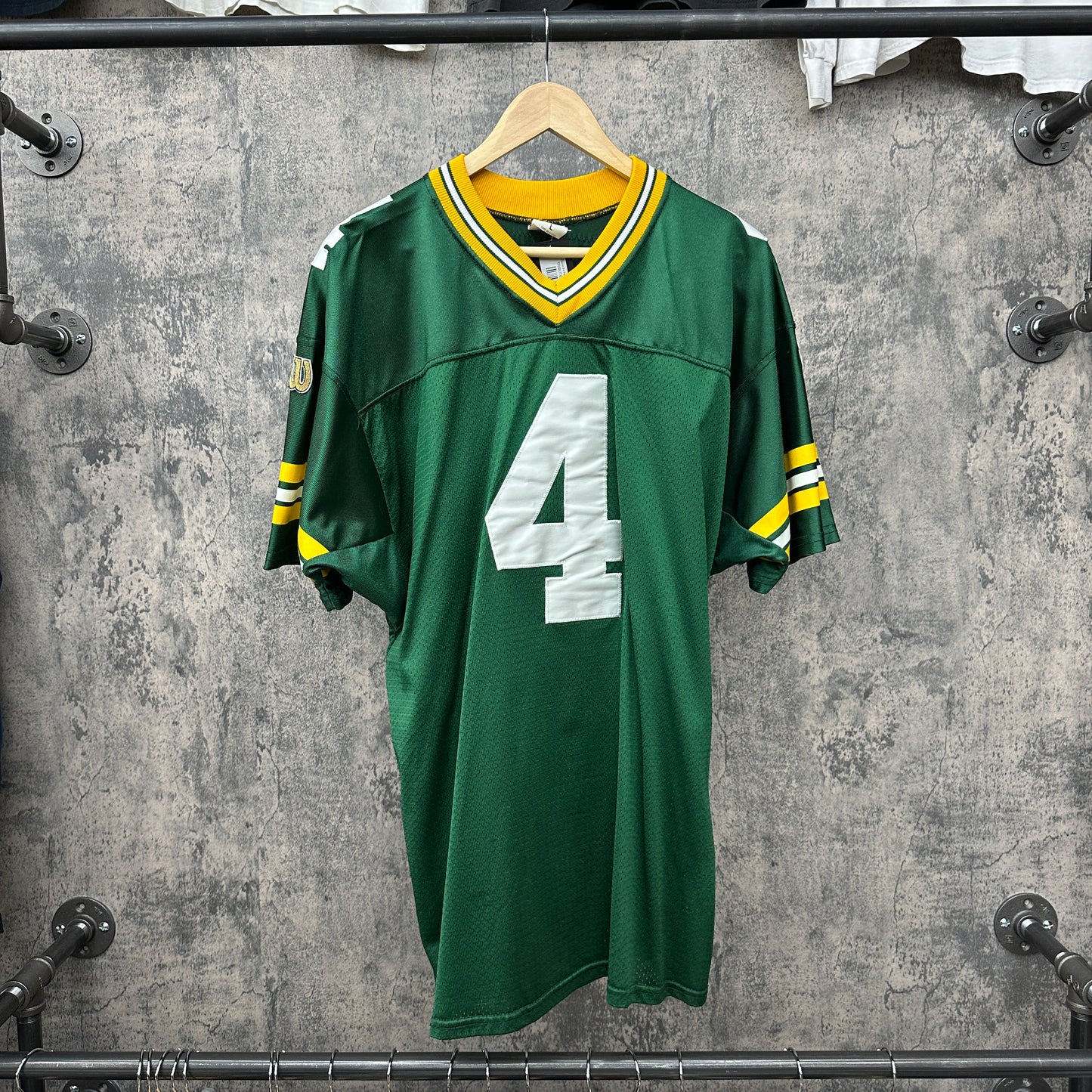 Brett Favre #4 Packers Green Wilson SZ L