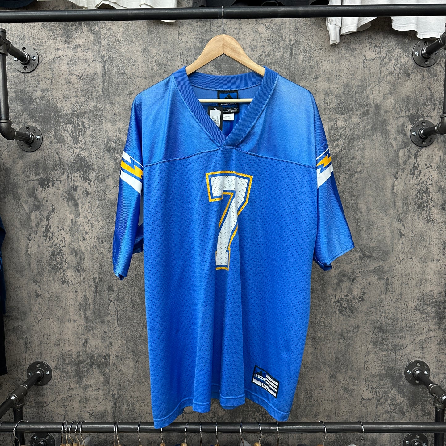 Doug Flutie #7 Adidas Chargers Baby Blue SZ XXL