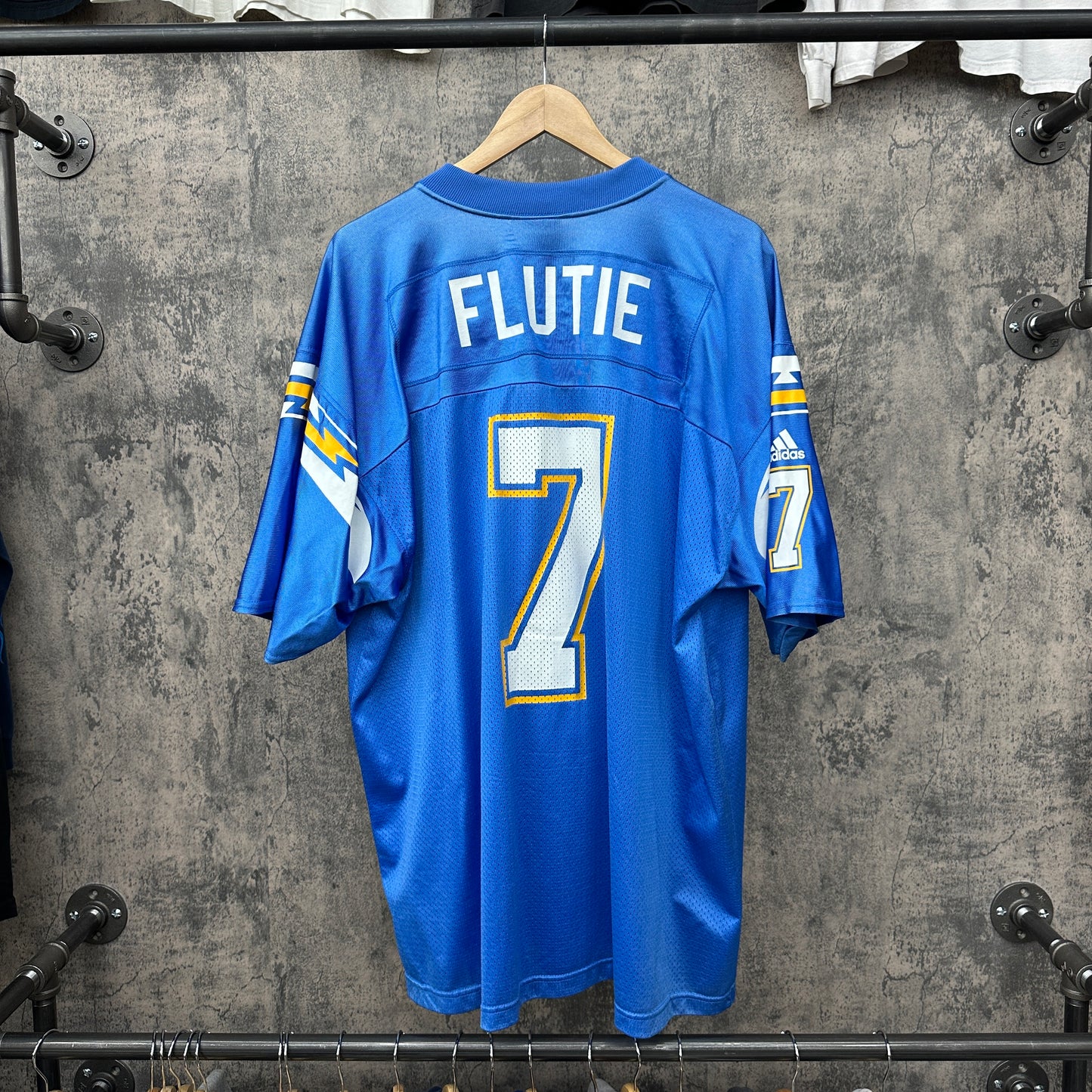 Doug Flutie #7 Adidas Chargers Baby Blue SZ XXL