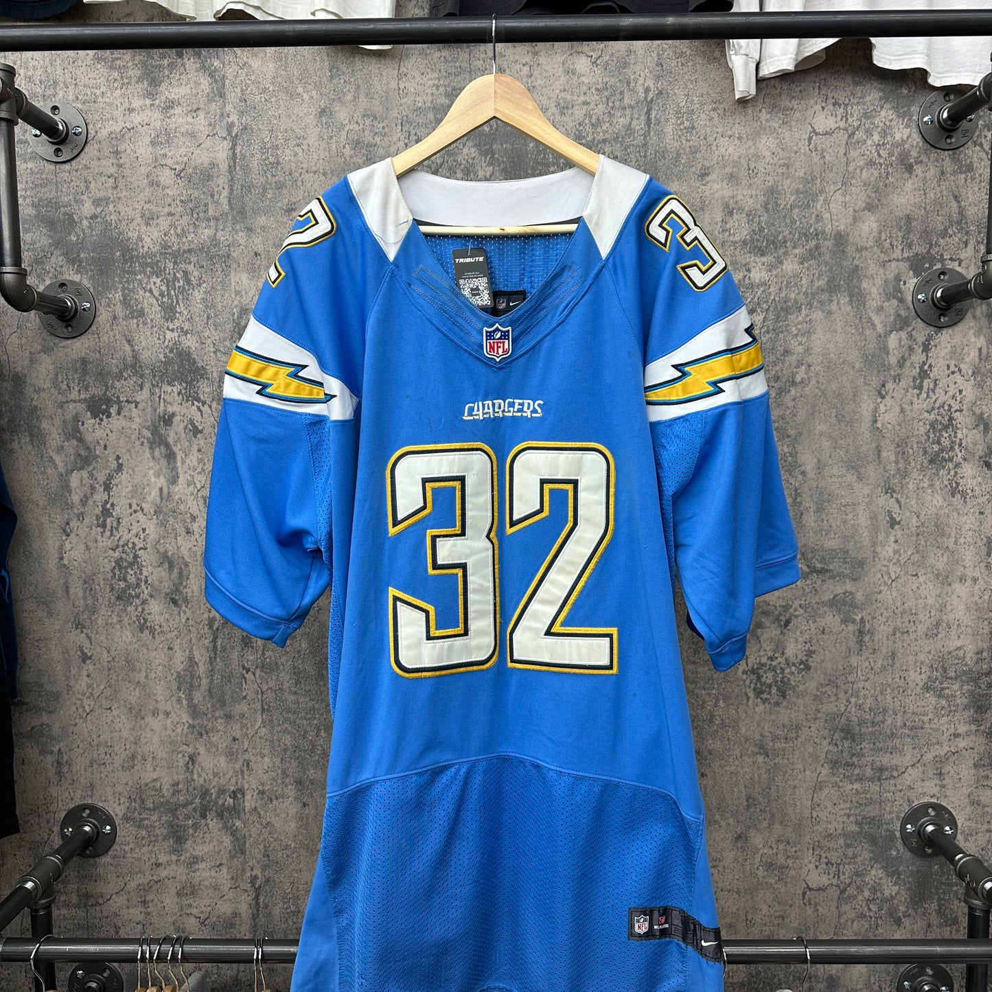 Eric Weddle #32 Chargers Baby Blue Nike SZ XXXL