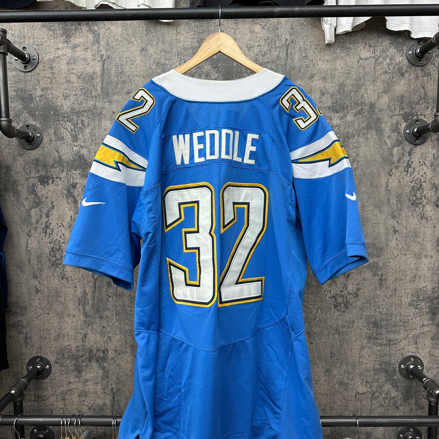 Eric Weddle #32 Chargers Baby Blue Nike SZ XXXL