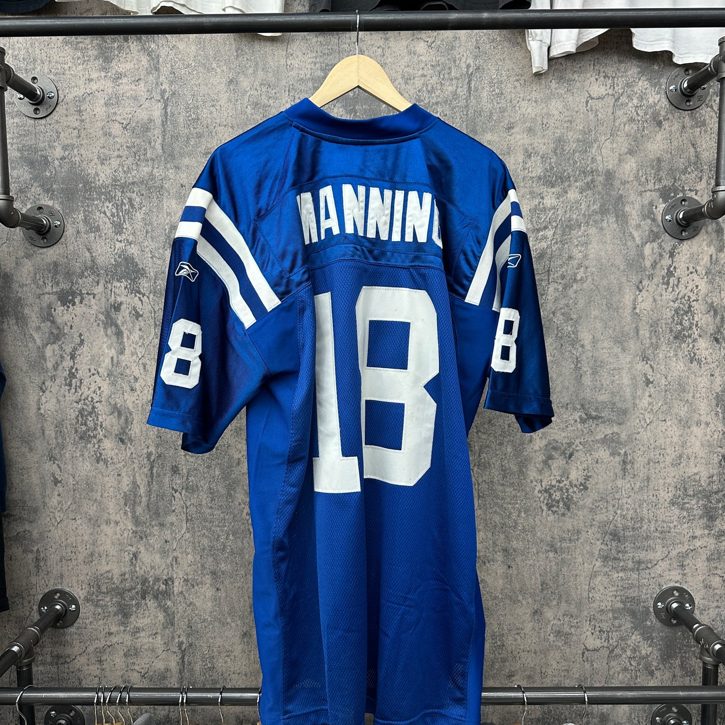 Manning #18 Colts Jersey Blue Champion SZ XL