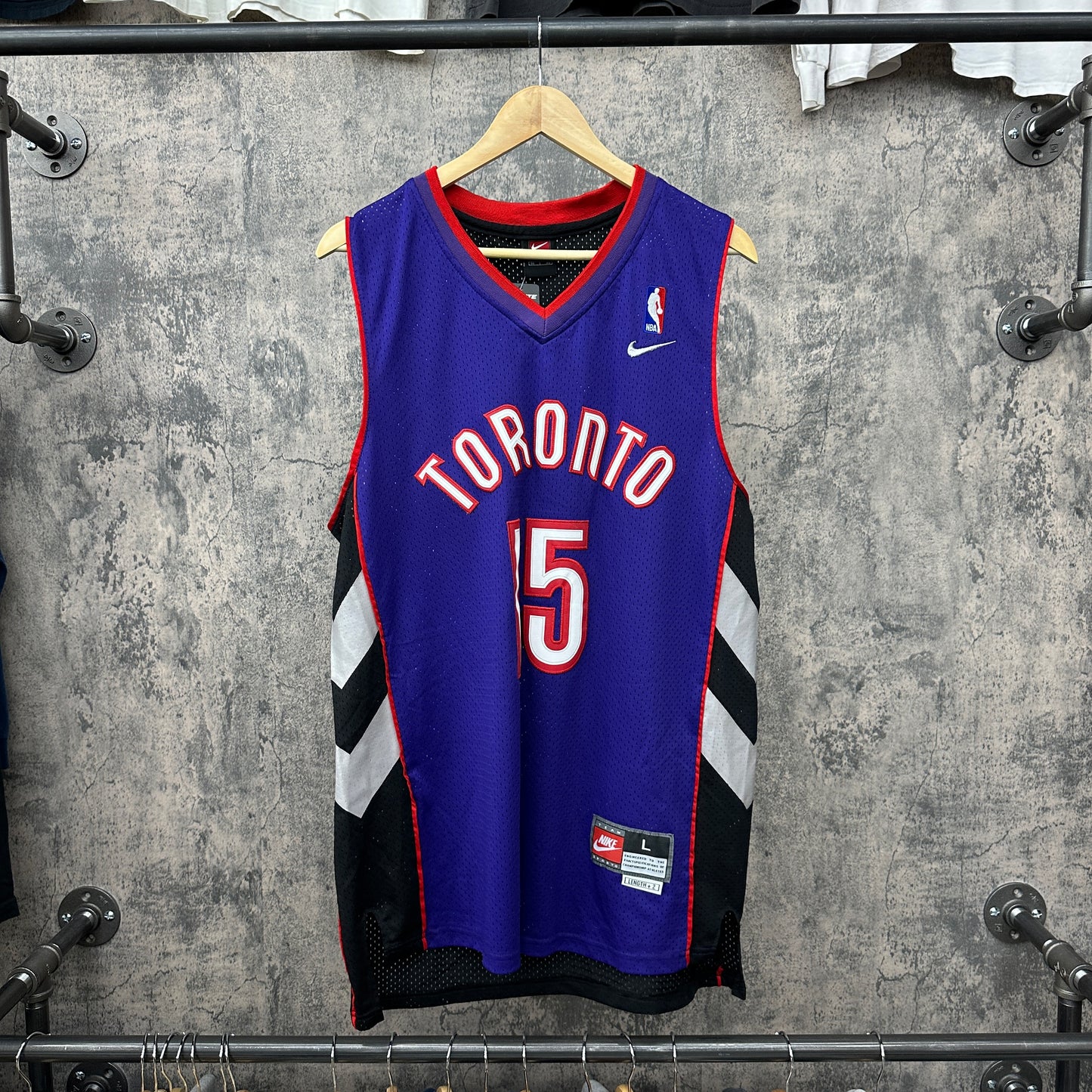 Vince Carter #15 Nike Purple Raptors SZ L