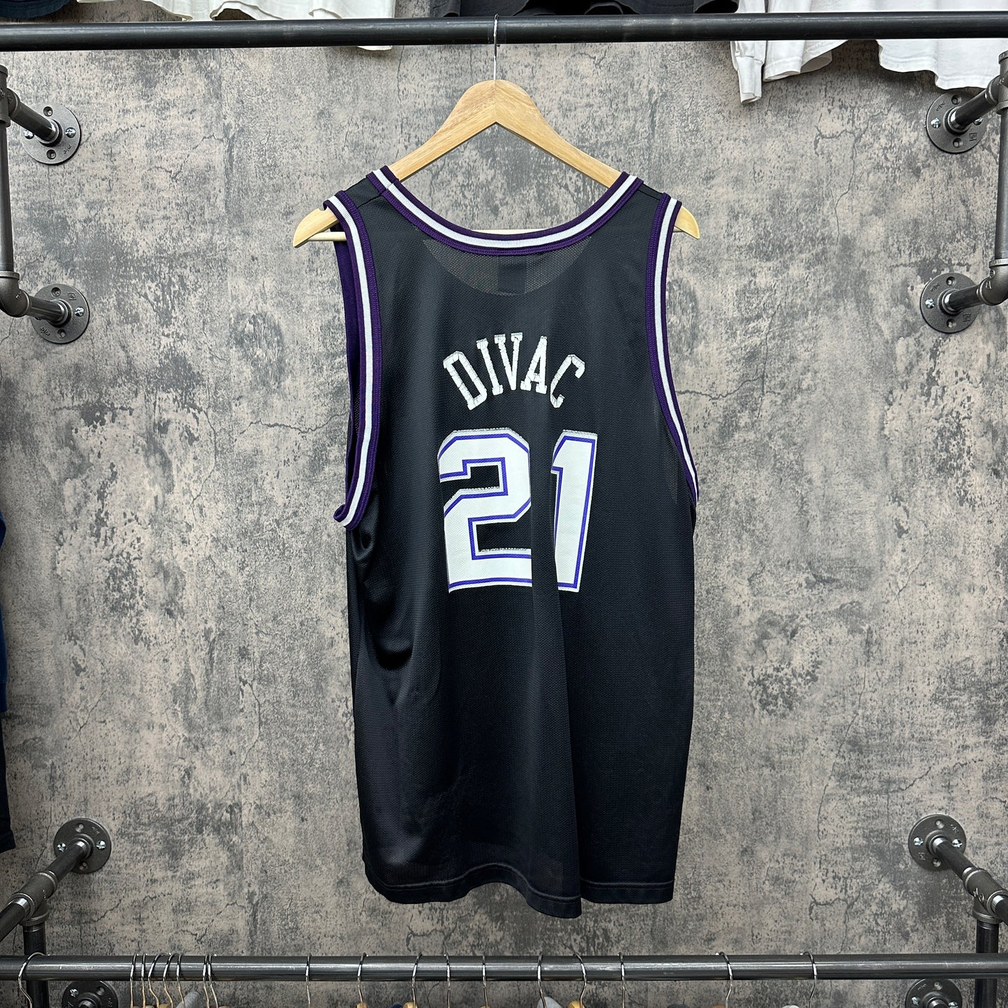 Vlade Divac #21 Sacremento Kings Champion Jersey SZ XL