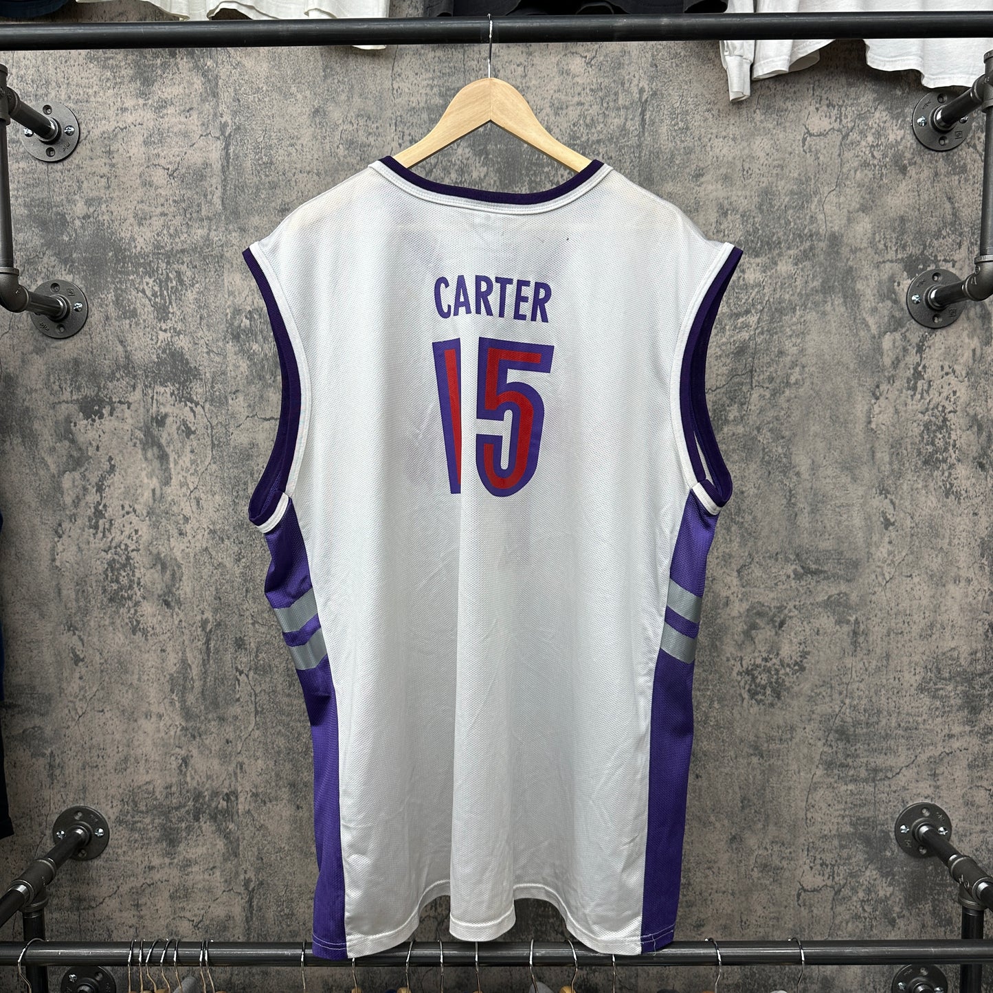 Vince Carter #15 Champion Raptors White SZ XXL