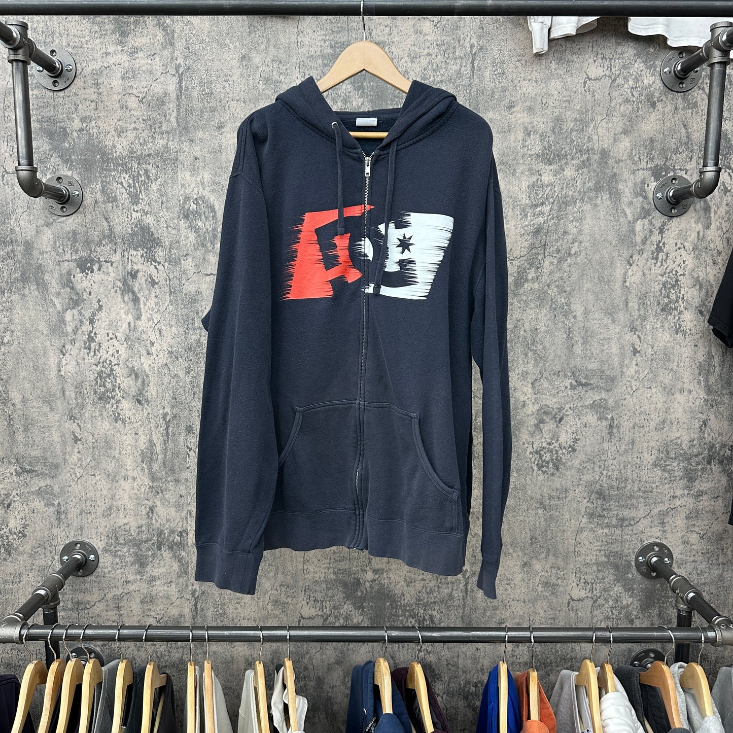 Y2K D/C Skate Full Zip Hoodie SZ XL