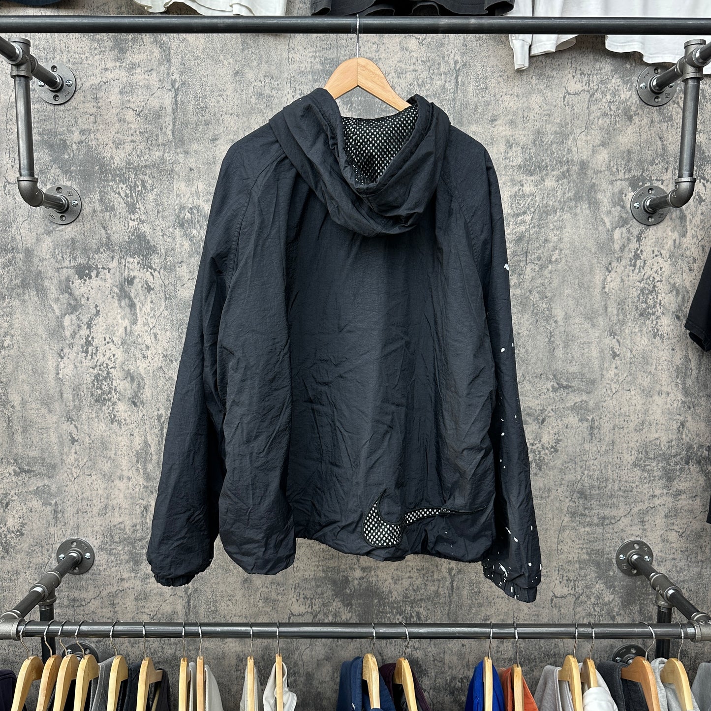 90s Nike Paint Splatter Wind Breaker SZ XXL