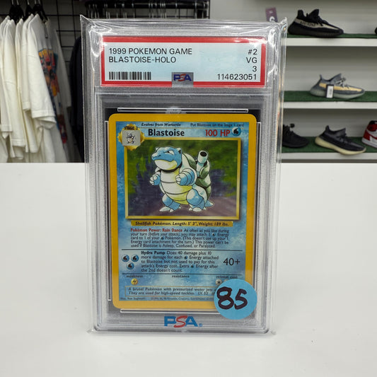 1999 Blastoise Base Set PSA 3
