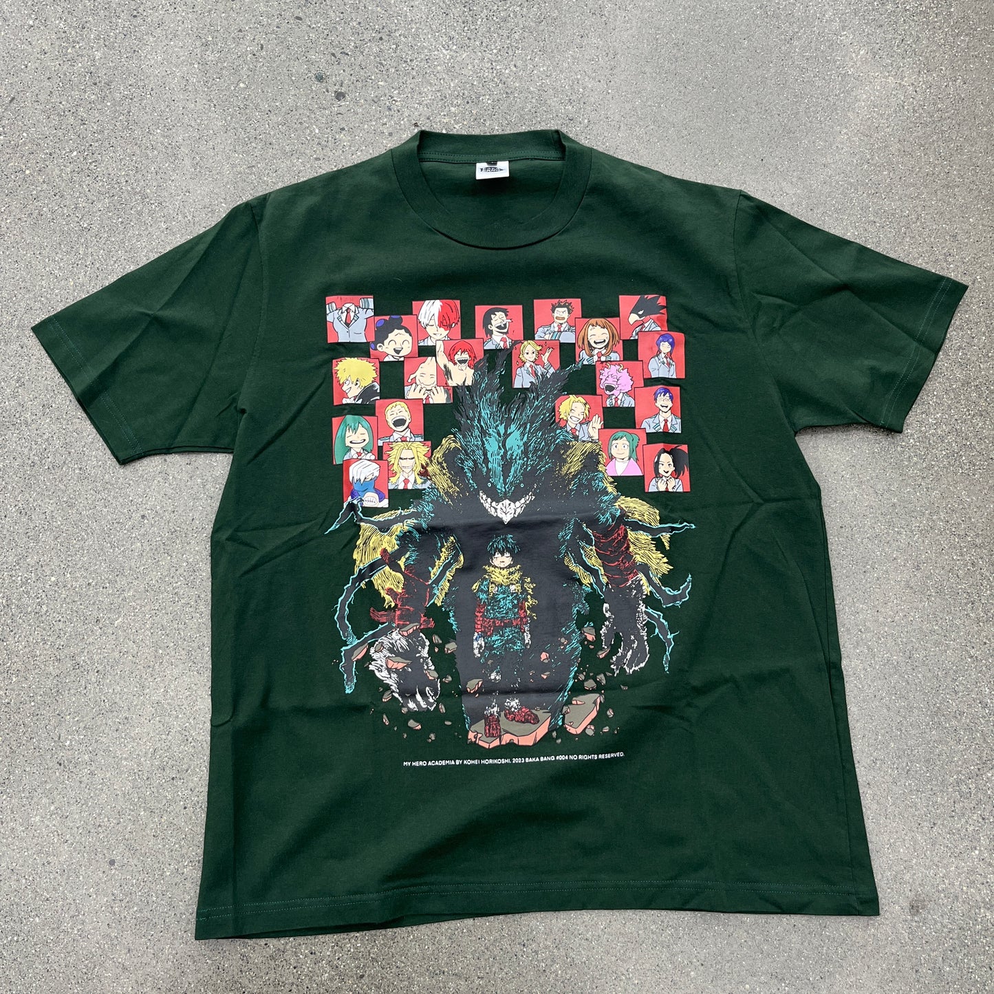 2023 My Hero Academia Tee Green SZ L