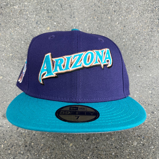 Arizona Diamond Backs Purple/Teal Fitted SZ 7