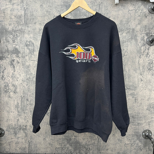 2003 Harley 100 Years Anniversary Crewneck Wisconsin SZ XL
