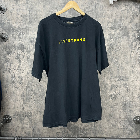 Y2K LiveStrong Lance Armstrong Tee SZ XL