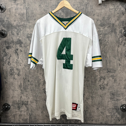 Brett Favre #4 White Packers Jersey SZ M