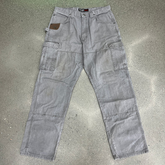 Vintage Wrangler Cargo Grey SZ 36 x 34