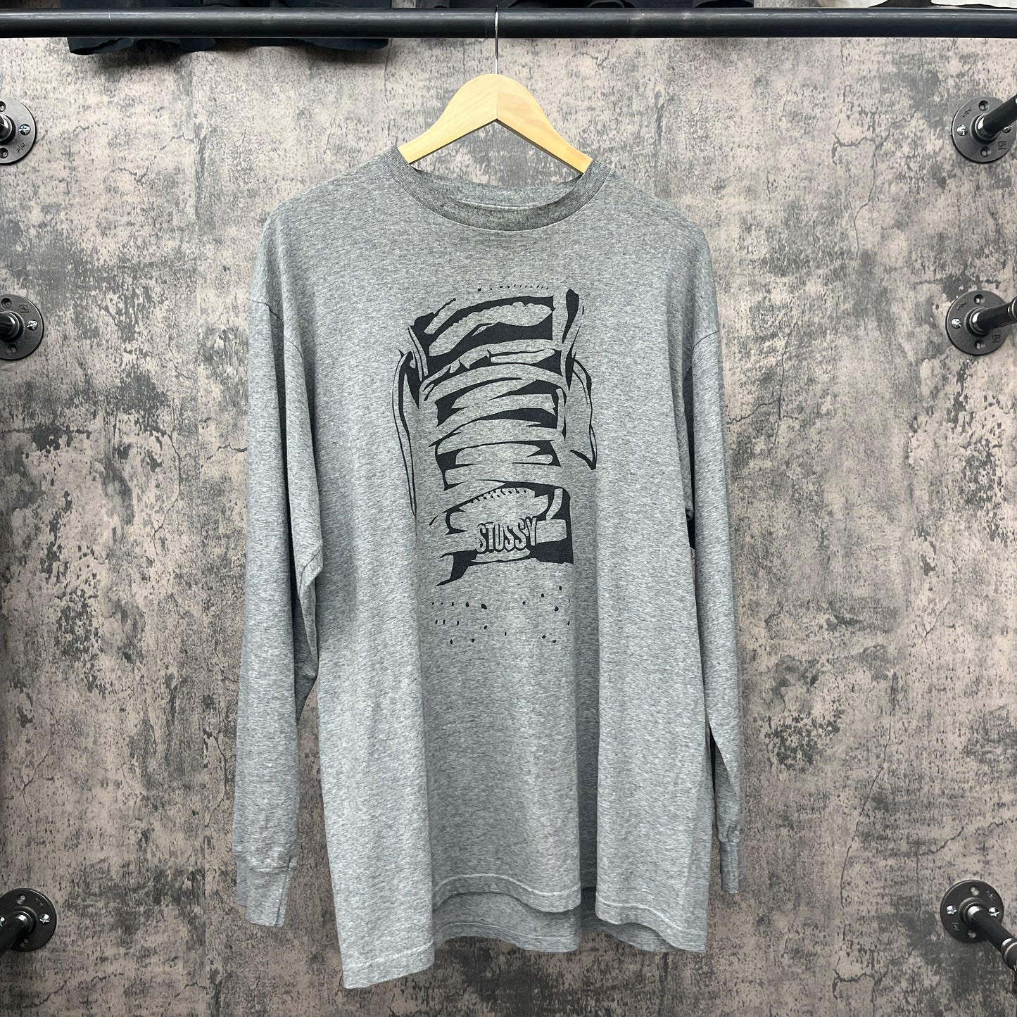 Stussy L/S Grey SZ L